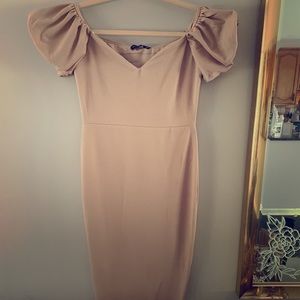 Cream/stone colored NWT midi dress